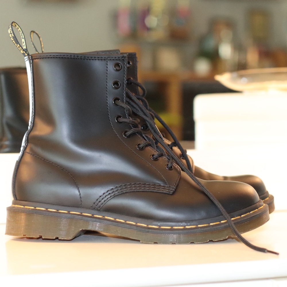 Dr. Marten - 1460 SMOOTH LEATHER LACE UP BOOTS - Picture 3 of 7